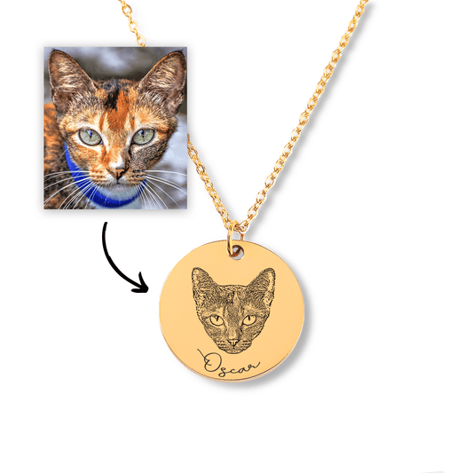 Cat Portrait Necklace - Bijouxelry